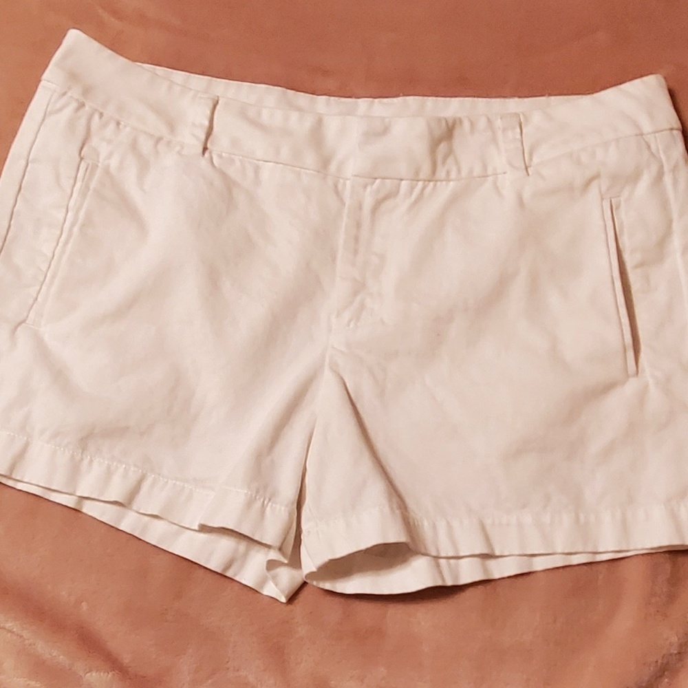 White Twill Shorts - Size 8